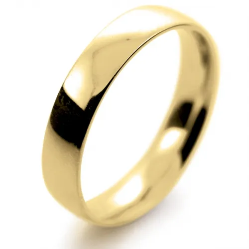 Court Light -  4mm (TCSL4Y) Yellow Gold Wedding Ring UK